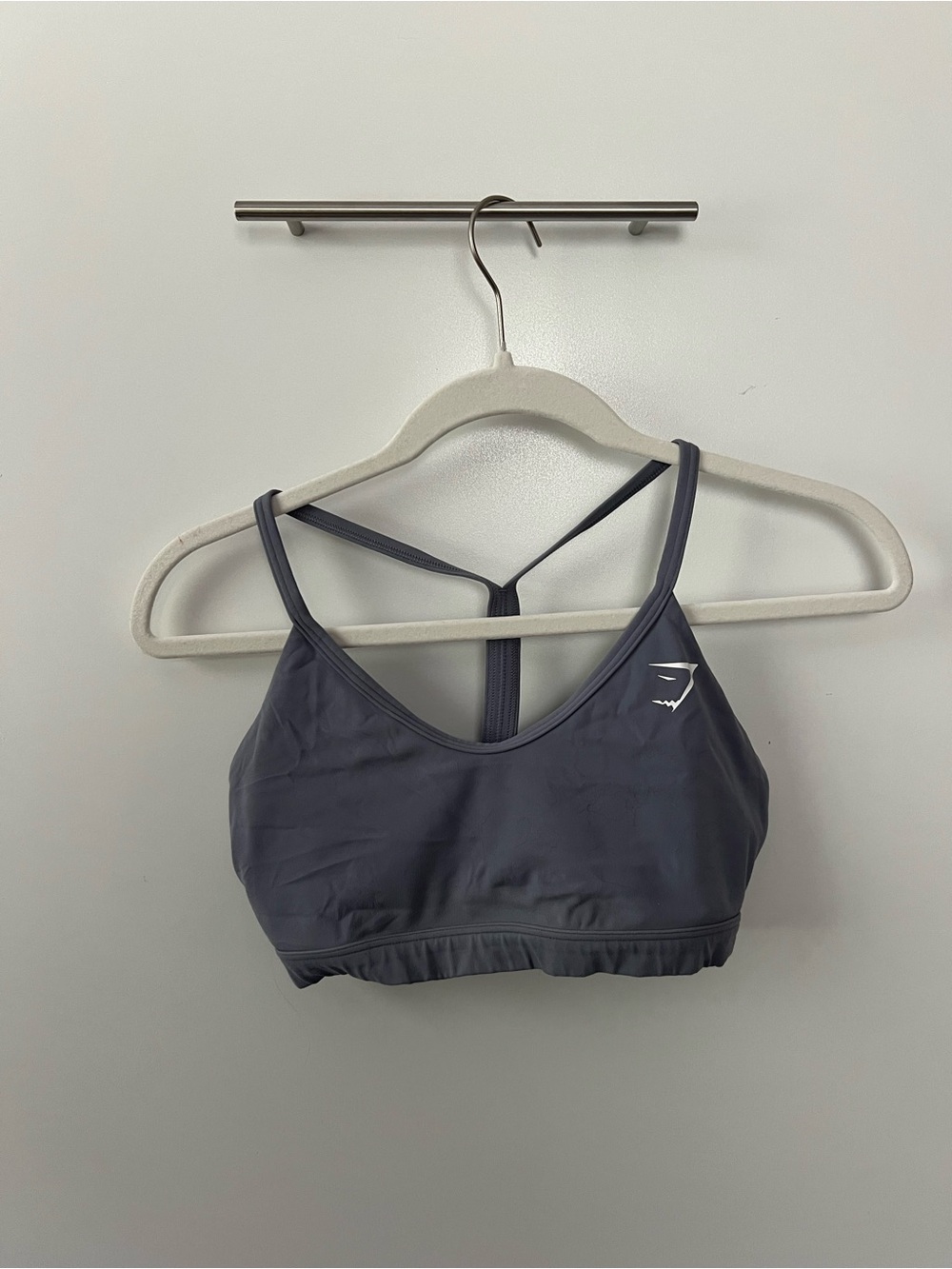 Gymshark Charcoal Strappy Sports Bra